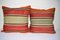 Striped Simple and Plain Turkish Kilim Cushion Cover 1