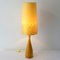 Mid-Century Scandinavian Table Lamp with Stylized Yellow-Gold Shade 6