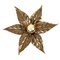Brass Flower-Shaped Sconce by Willy Daro, 1970s 1