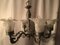 Lámpara de araña vintage de cristal de Murano y metal, años 50, Imagen 23