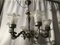 Lámpara de araña vintage de cristal de Murano y metal, años 50, Imagen 20