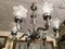 Vintage Murano Glass and Metal Chandelier, 1950s, Image 1