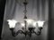 Vintage Murano Glass and Metal Chandelier, 1950s 21