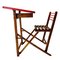 Vintage Foldable Wooden Children's Desk and Seat, Image 1