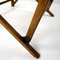 Escritorio y asiento infantil plegable vintage de madera, Imagen 13
