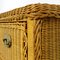 Mid-Century Rattan Low Chest of Drawers with Brass Handles 9