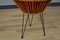 Wicker Sewing Basket with Metal Legs, 1960s 5
