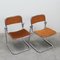 Verchromte Esszimmerstühle aus Metall, 1960er, 4er Set 4