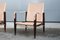 Danish Leather Safari Chairs by Kaare Klint, 1960s, Set of 2 18