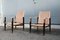 Danish Leather Safari Chairs by Kaare Klint, 1960s, Set of 2 14