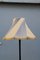 Lámpara de pie italiana de caoba y latón con pedestal, años 50, Imagen 10