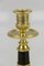 Französische Kerzenständer aus vergoldeter Bronze und patinierter Messing im Empire Stil, 2er Set 12
