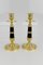 French Empire Style Gilt Bronze and Patinated Brass Candlesticks, Set of 2, Image 14