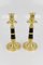 French Empire Style Gilt Bronze and Patinated Brass Candlesticks, Set of 2 21