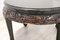 Vintage Carved Wood Round Sofa Table, 1930s, Image 3