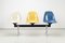Tandem Seating Bench with Table by Charles and Ray Eames for Herman Miller 4