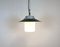 Industrial Hanging Lamp with Milk Glass, 1970s, Image 8