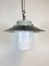 Industrial Hanging Lamp with Milk Glass, 1970s 3