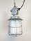 Industrielle Vintage Aluminium Lampe mit Milchglas, 1970er 6