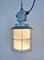 Industrielle Vintage Aluminium Lampe mit Milchglas, 1970er 7