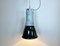 Vintage Industrial Black Enamel Pendant Lamp, 1960s 7