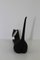 Czech Porcelain Black Cat Figurine from Royal Dux, 1960s 6