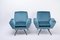 Mid-Century-Modern Model 530 Lounge Chairs from Lenzi, 1950s, Set of 2 5