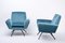 Mid-Century-Modern Model 530 Lounge Chairs from Lenzi, 1950s, Set of 2 3