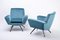 Mid-Century-Modern Model 530 Lounge Chairs from Lenzi, 1950s, Set of 2 2