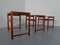 Tables Gigognes en Teck, Danemark, 1960s, Set de 3 3