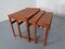 Tables Gigognes en Teck, Danemark, 1960s, Set de 3 18