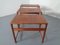 Tables Gigognes en Teck, Danemark, 1960s, Set de 3 15