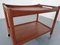 Teak Servierwagen von Hans J. Wegner für Andreas Tuck, 1950er 21