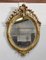 Specchio ovale Napoleone III dorato, Immagine 1