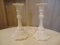 Glass Candle Holders from Ząbkowice Steelworks, 1970s, Set of 2 1