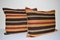 Turkish Lumbar Kilim Cushion Covers, Set of 2 2