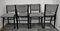 Danish Black Lacquered Chairs, 1960s, Set of 4 2