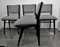 Danish Black Lacquered Chairs, 1960s, Set of 4 12