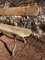 Antique Oak Bench with Cast Iron Legs, Image 3