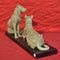 Oudine, Art Deco Antimon Hund Skulptur, 1930er 6