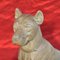 Oudine, Art Deco Antimony Dog Sculpture, 1930s 3