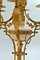 Antikes Kaminsims Set aus weißem Marmor & goldener Bronze, 3er Set 19