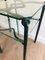 French Wrought Iron Side Tables with Glass Shelves, 1970s, Set of 2, Image 7