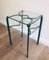 French Wrought Iron Side Tables with Glass Shelves, 1970s, Set of 2 6