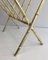 Faux-Bamboo and Brass Magazine Rack in the Style of Jacques Adnet, 1970s, Image 6