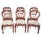 Antique Victorian Mahogany Balloon Back Chairs, Set of 6 1