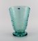 Vases in Turquoise Art Glass by Karin Hammar for Stockholm Glasbruk, Set of 2 2