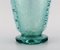 Vasen aus türkisfarbenem Kunstglas von Karin Hammar für Stockholm Glasbruk, 2er Set 4