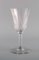 Bicchieri da vino bianco in vetro soffiato a bocca di St. Louis, Belgio, anni '30, set di 3, Immagine 3
