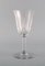Copas de vino blanco de cristal soplado de St. Louis, Belgium, años 30. Juego de 3, Imagen 2